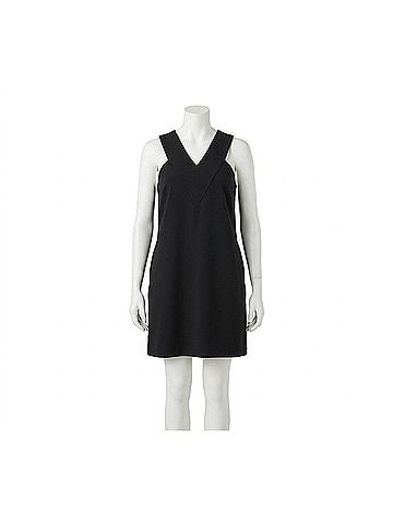 Jade Kai V-Yoke Halter Dress in Black (view 1)