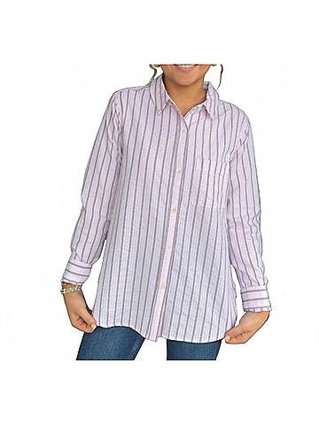 Dylan Jessie 1 Pocket Shirt in Petal (view 2)