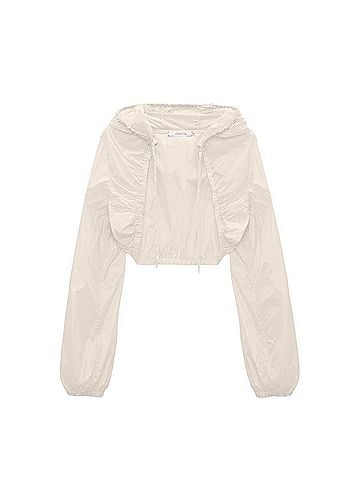 Dorothee Schumacher Women's Sporty Coolness Hooded Armcover in Light Sand (view 1)