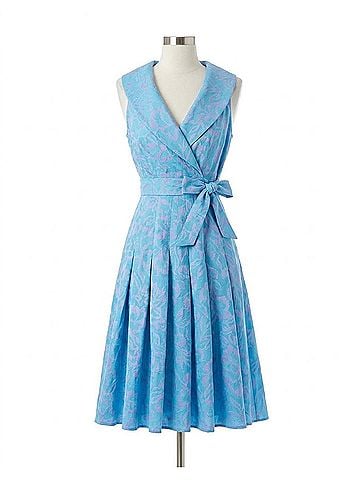 Finley Jacquard Johanna Mini Dress in Icy Blue/Lilac (view 1)