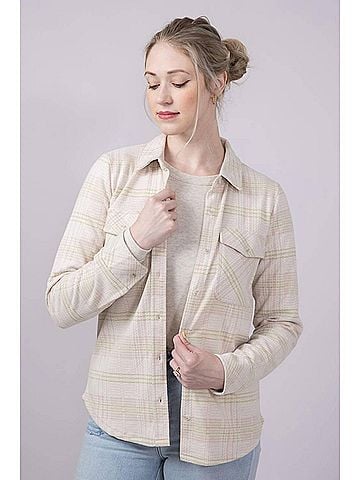 Thread & Supply Cassian Shirt in Cream Multi Plaid (view 2)