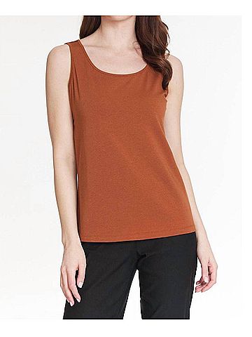 MULTIPLES Trip Tank in Caramel (view 2)