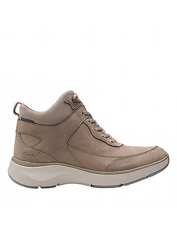 Clarks Women's Wave 2.0 Mid Casual Dress Boots in Sage Combi (view 1)