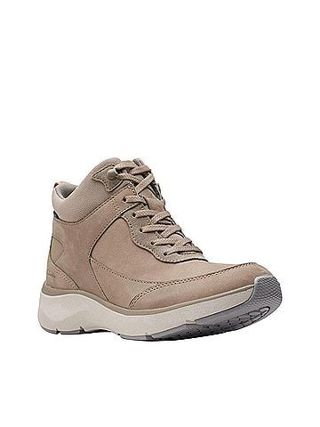 Clarks Women's Wave 2.0 Mid Casual Dress Boots in Sage Combi (view 2)