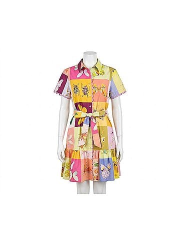uncle frank The Patchwork Mini Dress in Multicolor (view 1)