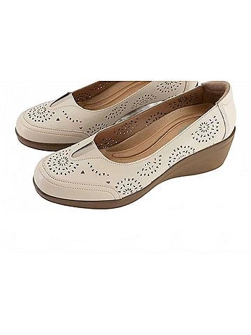 Andrea Women's Slip-On Loafer in Beige (view 2)