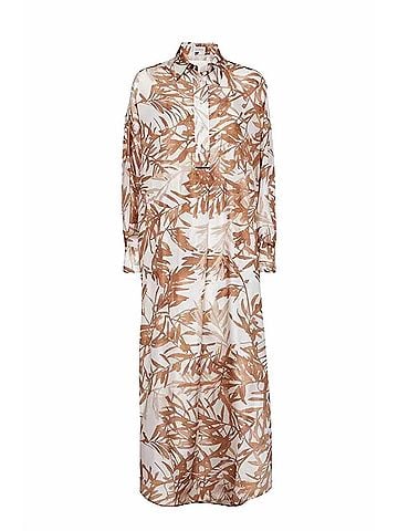 Brunello Cucinelli Women's Shirt Dress in Herbarium Print (view 1)