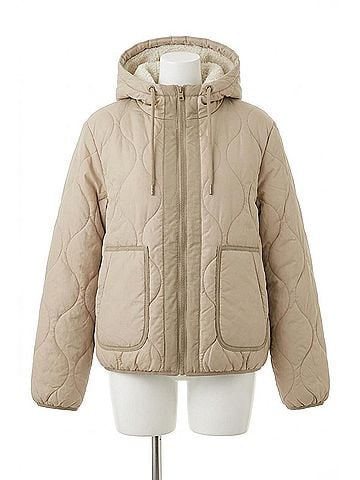 Love Tree Reversible Faux Fur Coat in Khaki (view 1)