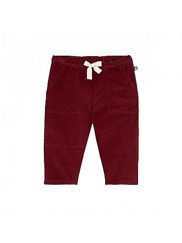 Petit Bateau Boy's Corduroy Pockets Pants in Burgundy (view 1)