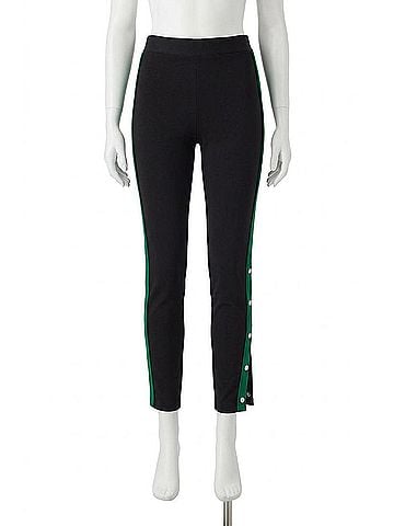 Lovers + Friends On Track Legging Pants in Black &amp; Green (view 1)