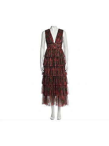 Hutch Women's Amora Maxi Gown in Red Floral (view 1)
