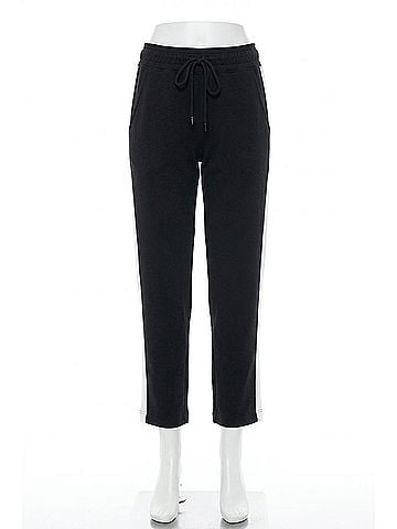 Ariella Straight Leg Scuba Pant in Black (view 1)