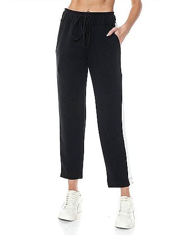Ariella Straight Leg Scuba Pant in Black (view 2)