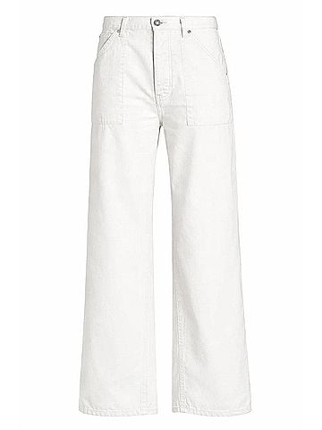 Nili Lotan Women's Whitney Cotton Pants in White (view 1)