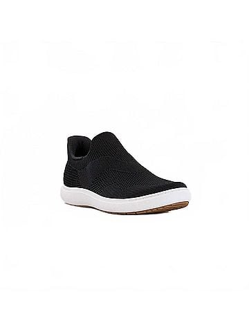 Clarks Women's Nalle Step Slip-On Sneakers in Black Knit (view 2)