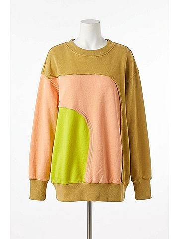 By Together Sunset Hour Crewneck Pullover in Coral (view 1)