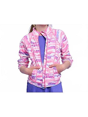 Hatley Girls Candy Ombre Active Jacket 5 Mo in Pink (view 2)