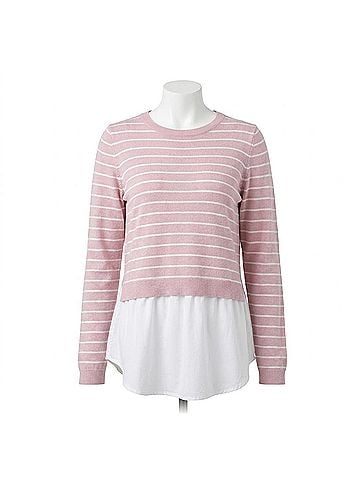 Ripe maternity Sia Nursing Knit in Dusty Pink (view 1)