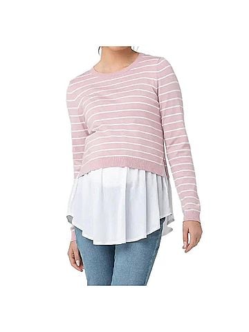 Ripe maternity Sia Nursing Knit in Dusty Pink (view 2)