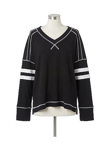 Oddi Baby Thermal Pullover Sweater in Black (view 1)