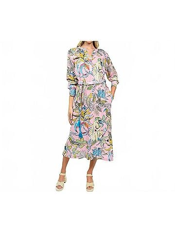 uncle frank The Monkey Business Midi Shirt Dress in Pink (view 2)