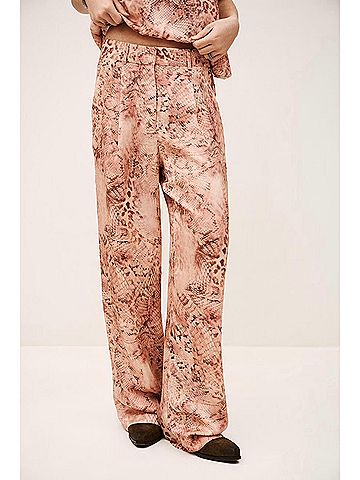 BA&SH Carrina Wide Leg Pants in Rose (view 2)