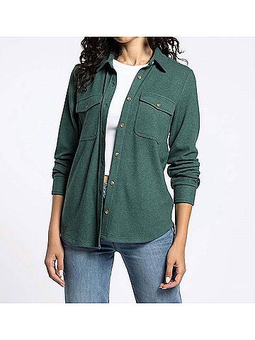 Thread & Supply Cassian Shirt in Pine Heather (view 2)