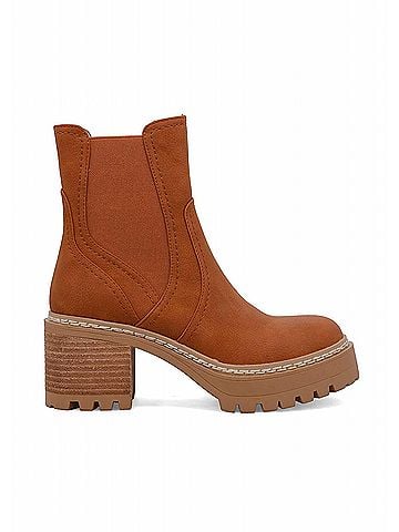 Mia Women's Torren Booties in Cognac (view 1)