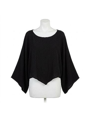 Oh My Gauze! Vanna Boatneck Top in Black (view 1)