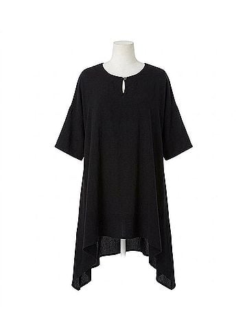 Oh My Gauze! Bunny Flowing Blouse in Black (view 1)