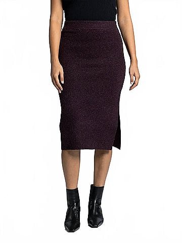 Thread & Supply Dani Skirt in Heather Elderberry (view 2)