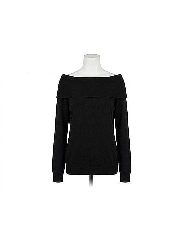 Marissa Webb So Relaxed Off The Shoulder Sweatshirt in Black (view 1)