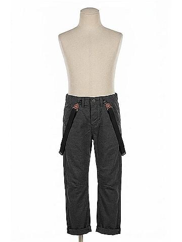 Me and Henry Boy's Bradford Woven Trousers With Removable Suspenders in Black Dogtooth (view 2)