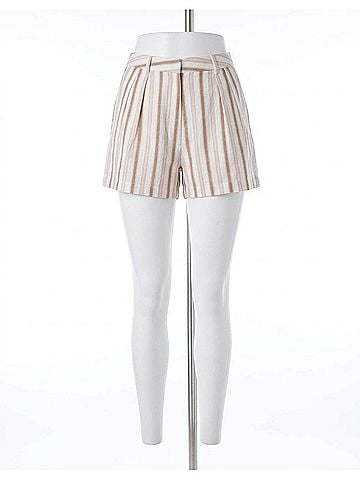 Karina Grimaldi Spencer Striped Shorts in Multi Stripe (view 1)