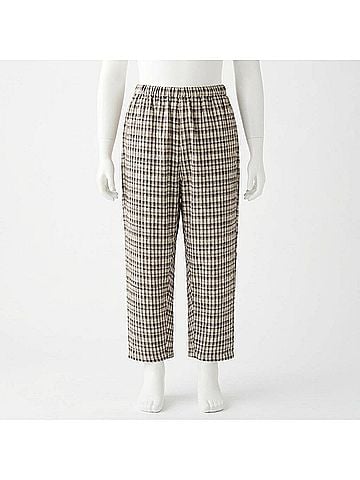 MarMar Copenhagen Kid's Pilot Check Pants in Beige (view 2)