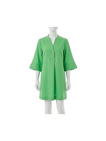 Jade The Sovereign Shift Dress in Green (view 1)