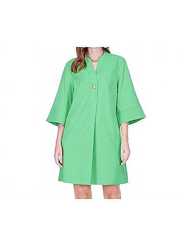 Jade The Sovereign Shift Dress in Green (view 2)