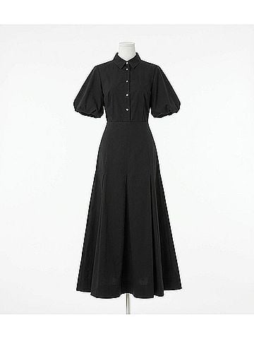 Lela Rose Cotton Poplin Full Sleeve Shirt in Black (view 2)