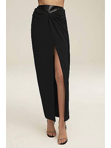 Brandon Maxwell The Nora Skirt in Black (view 2)