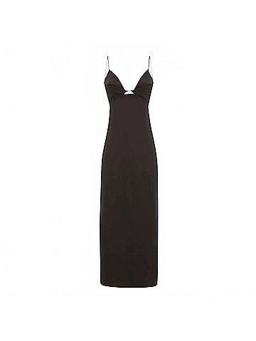 Reiss Women's Rochelle Strappy Midi Dress in Black (view 1)