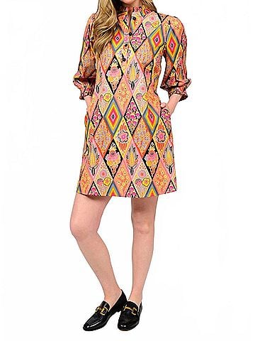 uncle frank Back Tie Dress in Multi (view 2)