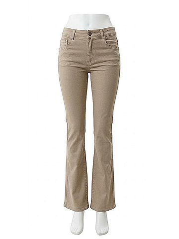 Bianco Camila Long Pants in Sand (view 1)