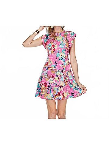 Jade Karen Floral Breeze Dress in Pink (view 2)