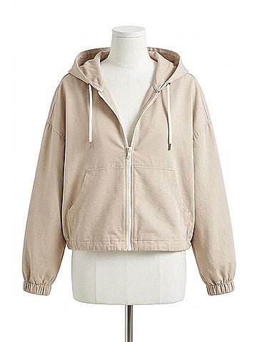 Brunello Cucinelli Couture Interlock Hooded Sweatshirt in Beige (view 1)