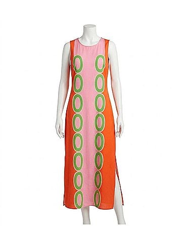 Jade The Palm Springs Pop Midi Dress in Red (view 1)