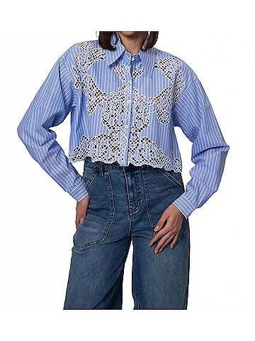 RD Style Ayama Shirt in Riviera Azure (view 2)