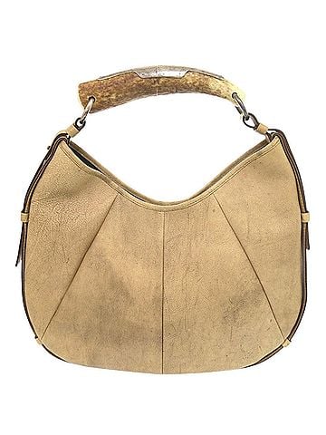 Yves Saint Laurent Yves Saint Laurent Vintage Mombasa Leather Beige One-Shoulder Bag 0693 (view 1)