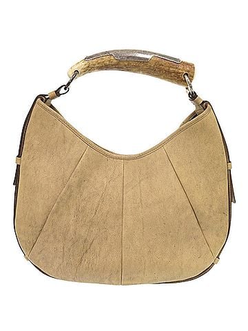 Yves Saint Laurent Yves Saint Laurent Vintage Mombasa Leather Beige One-Shoulder Bag 0693 (view 2)