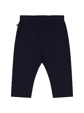 Petit Bateau Boy's Knitted Quilted Pants in Navy (view 1)