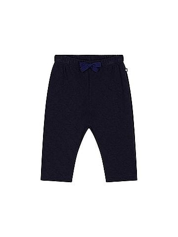 Petit Bateau Boy's Knitted Quilted Pants in Navy (view 2)